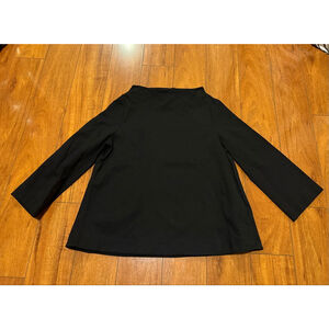 Women's LIVIANA CONTI Black Tunic Top Size 10